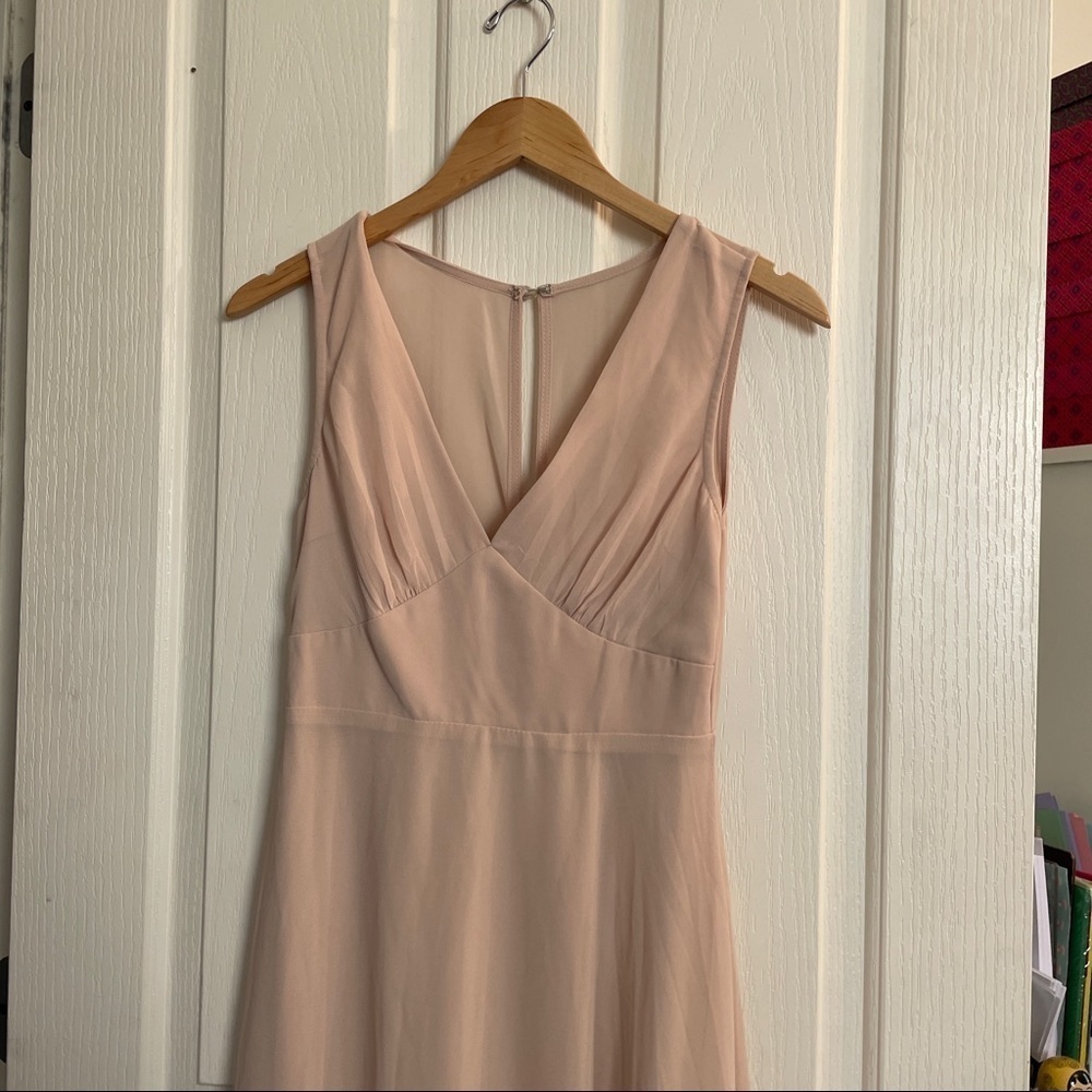 𝅺nwt Anthropologie BHDLN Capulet Neutral Dress women size XS champagne party - Picture 5 of 13